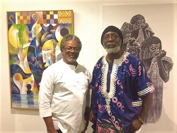 Wiz Kudowor (left) and Sami Bentil — The two artists on show