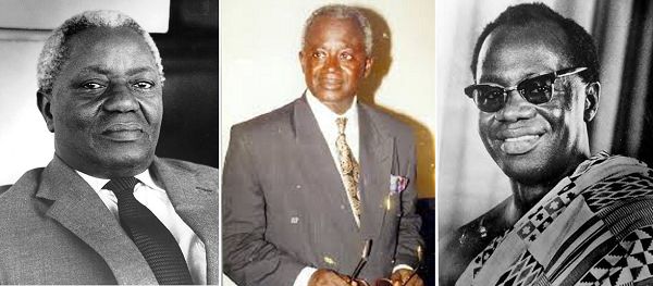  Dr J.B. Danquah, Prof. Albert Adu Boahen, Dr K.A. Busia
