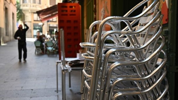 The city authorities in Madrid are closing outdoor seating areas, amid concerns over rising infection rates