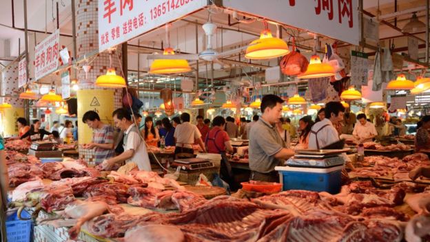  File photo of a wet market in China 
