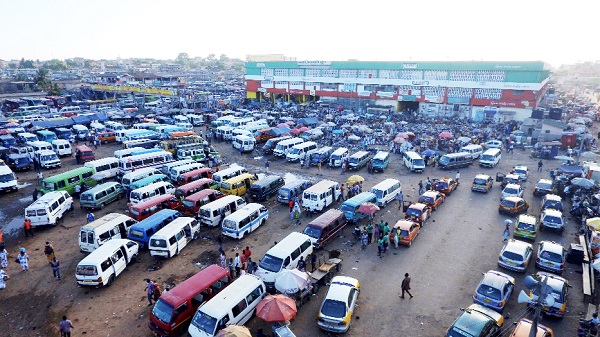 A scene at the Kaneshie trotro station in Accra