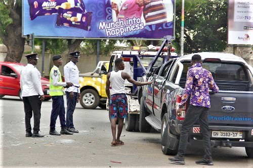 Policemen from the Central MTTD at the scene of the accident.