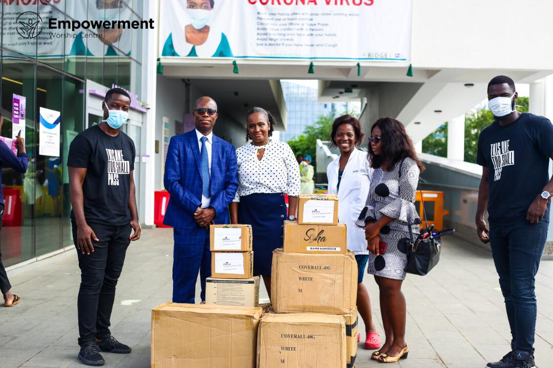 COVID-19: Empowerment Worship Center donates PPEs to Ridge Hospital