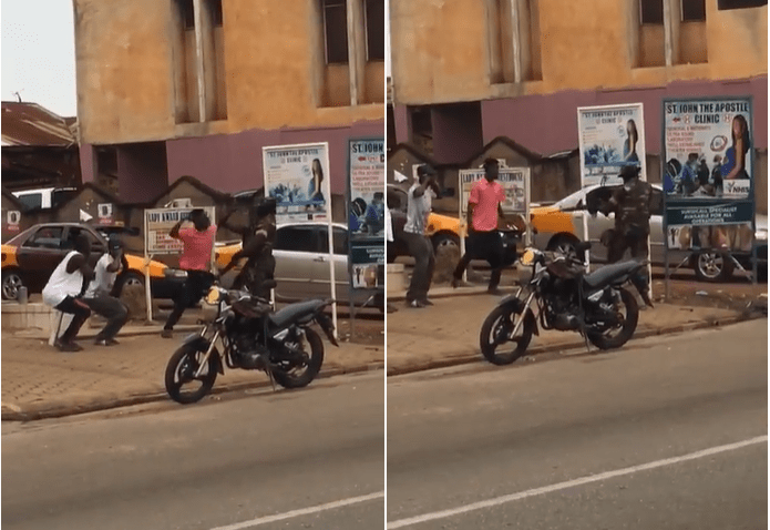 Soldier pulls gun on civilian flouting Coronavirus movement restrictions? (VIDEO)