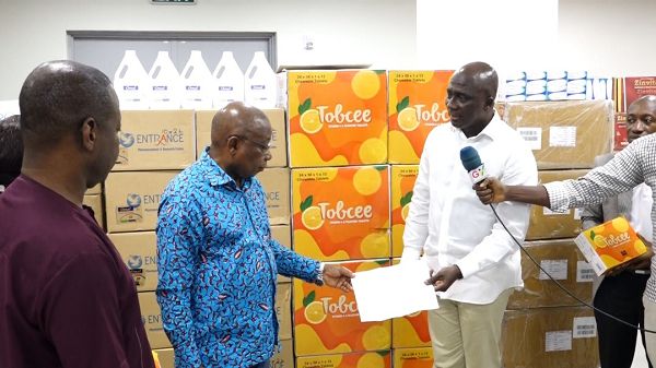 Covid-19: Tobinco Pharmaceuticals donates medical supplies to MOH