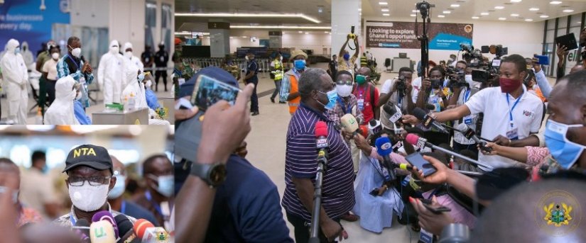 Two hundred and forty-one (241) Ghanaian deportees arrive from Kuwait