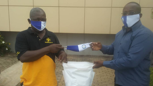 Ato Coleman donates to COVID-19 masks to Olympics supporters