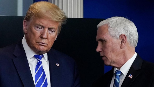 White House Covid cases contradict Trump's message on opening