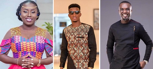 Diana Hamilton(left), Kofi Kinaata(middle), Joe Mettle(right)