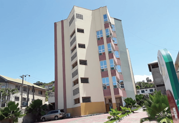 The six-storey building housing the Regent University