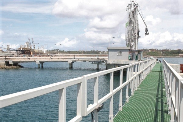The newly constructed jetty awaiting inauguration. Picture: DELLA RUSSEL OCLOO