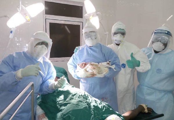 Baby delivered via Caesarean section from Covid-19 positive mother has tested negative