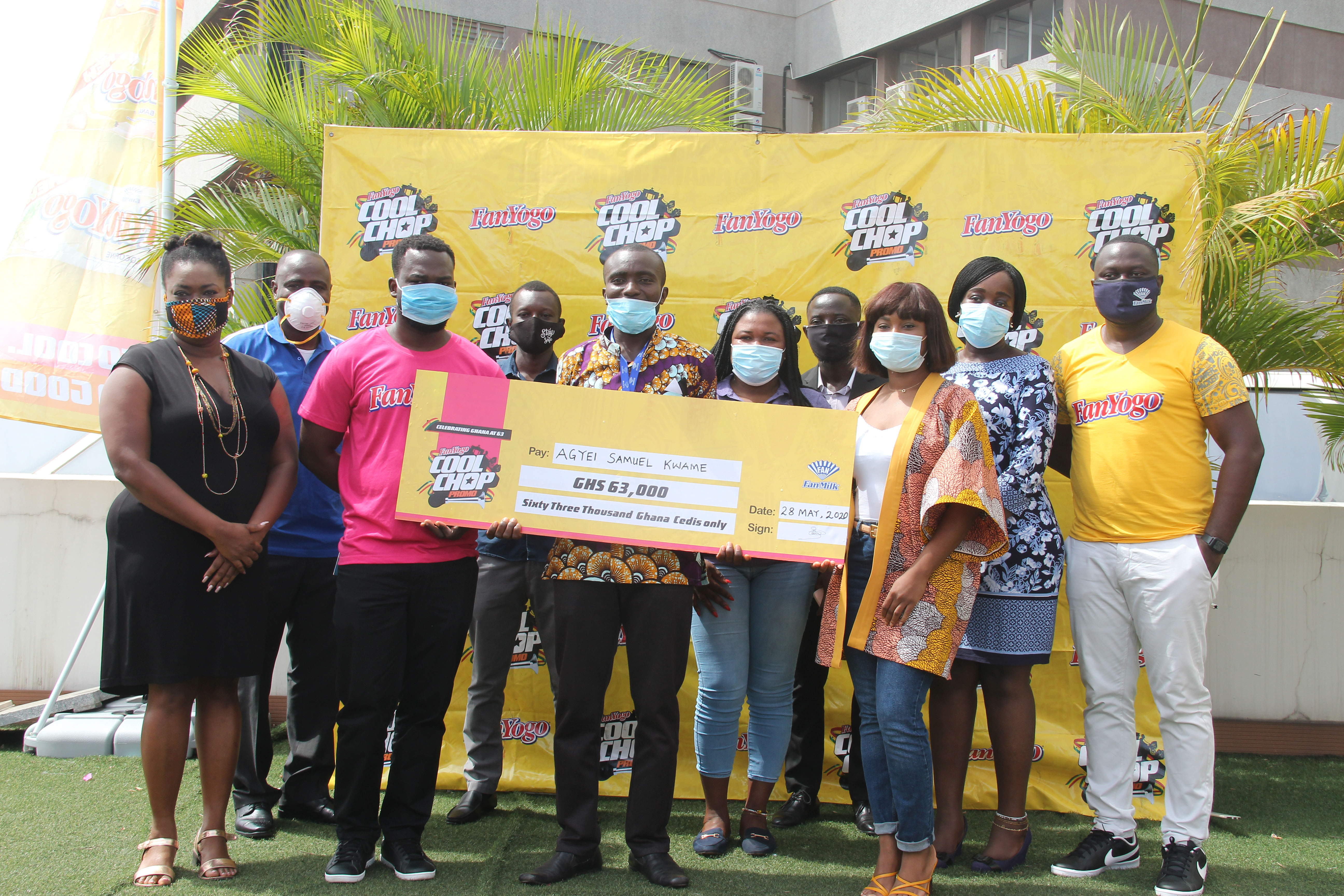 Fanmilk rewards Independence Day promo winners. PHOTO BY BENEDICT OBUOBI