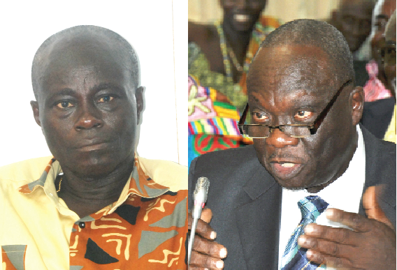 From left: Robert Kutin — Leads NPP in the Central Region and  Ebenezer Tei Addo — Leads NDC in the Central Region
