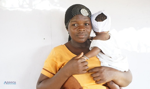 Hubaidatu and her child