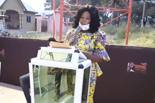 Mrs Felicity Akana,an Assistant Director at the Regional Coordinating Council who represented the Regional Minister,MsTangoba Abayage  at the event