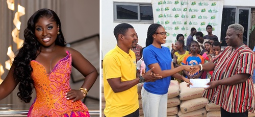Pilot Queen Princess Duncan donates GH¢10,000 and 50 bags of cement to New Life Orphanage