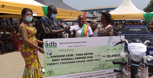 Navy woman wins Tema Best Farmer Award