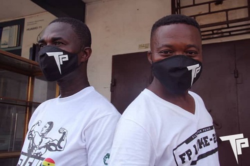 Some of the beneficiaries wearing the mask