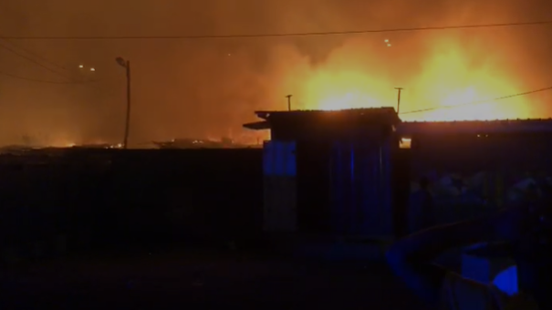 Dawn fire destroys Odawna market