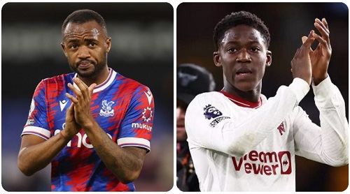 VIDEO: Watch Mainoo and Ayew's goals which have been nominated for EPL Goal of the Month