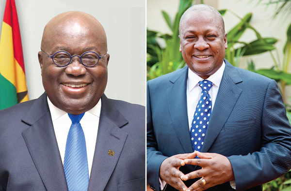  President Akufo-Addo and Former President John Mahama 