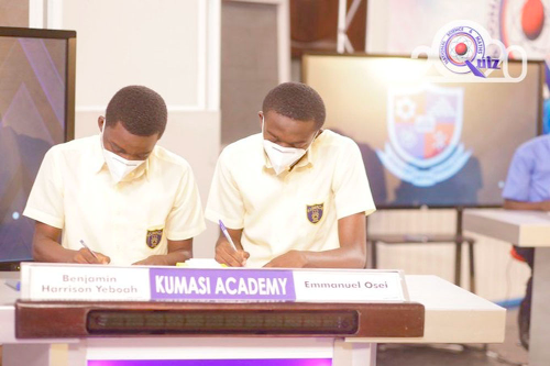 Masters Harrison Yeboah and Emmanuel Osei, the two Kumasi Academy contestants 