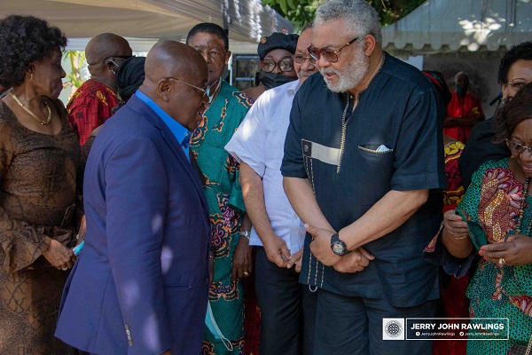 President Akufo-Addo consoles Rawlings, Agbotui family