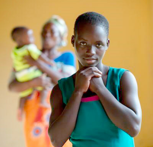 Peace, 16, is back to school despite early pregnancy