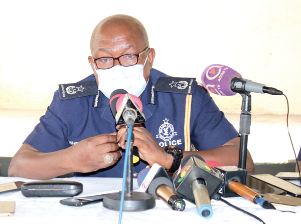  DCOP Sasraku II addressing the stakeholders during the meeting. Picture: Della RUSSEL OCLOO