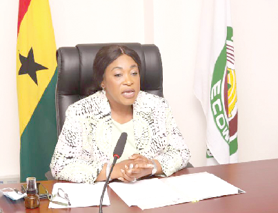  Ms. Botchwey delivering the speech on behalf of President Akufo-Addo 