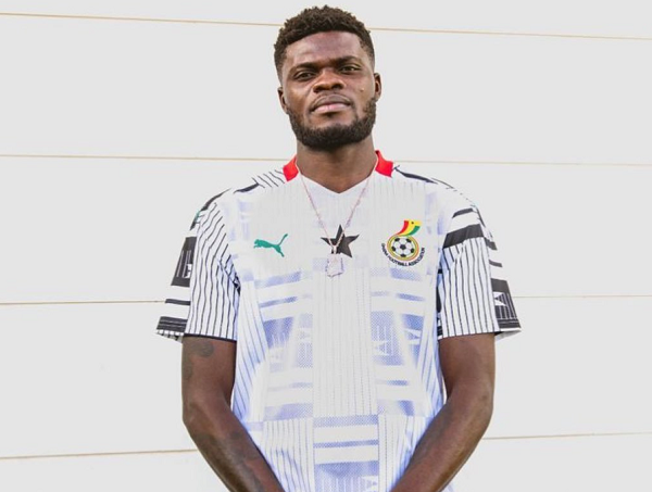 New Black Stars home jersey modeled by Arsenal star Thomas Partey