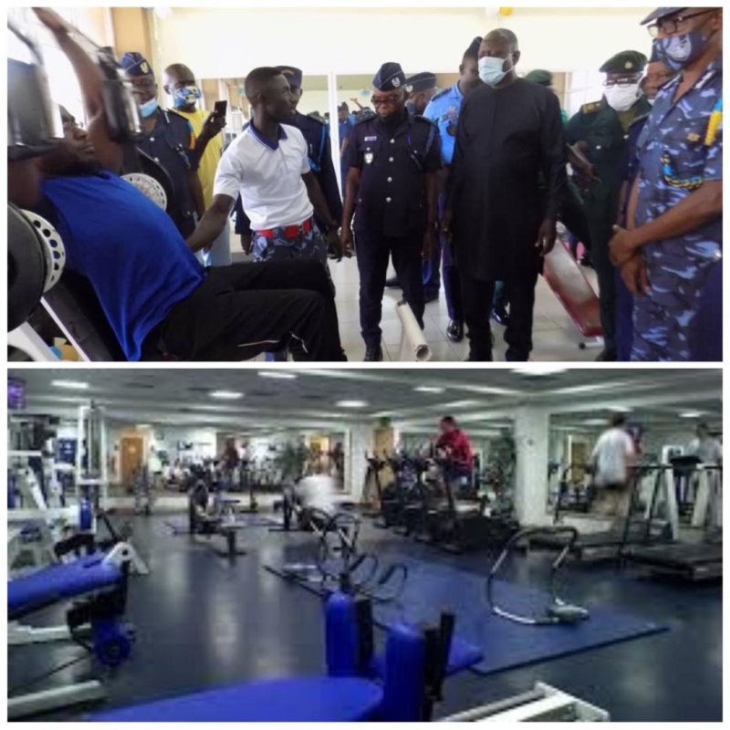 Commissioner of Customs commissions gym at Aflao Collection
