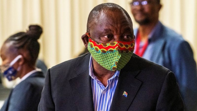 South Africa's President Cyril Ramaphosa in COVID-19 quarantines