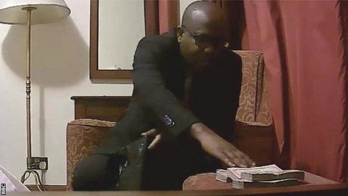 Kwesi Nyantakyi was allegedly captured to be taking bribe