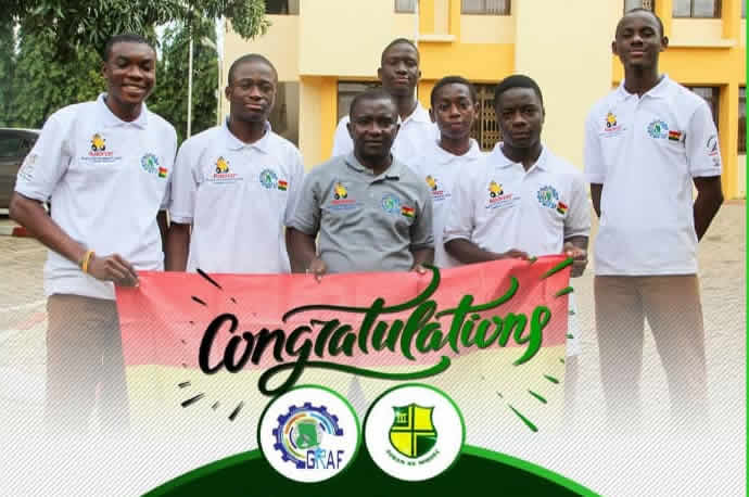 The winning team from Prempeh College