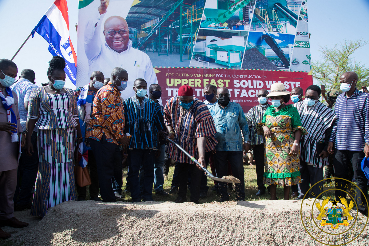 Akufo-Addo cuts sod for Upper East solid waste plant