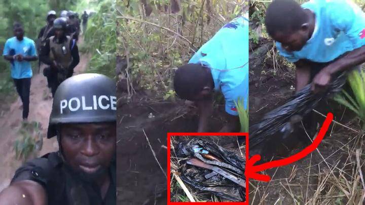 How police guns were retrieved from 'Western Togolanders' [VIDEO]
