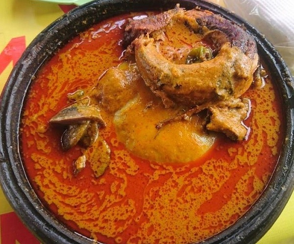 Oily soups like groundnut soup and palm nut soup are often seen by many as unhealthy