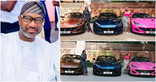 Femi Otedola: Nigerian billionaire gifts his daughters 3 Ferarris