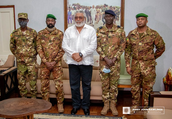 PHOTOS: Rawlings meets with Mali military junta