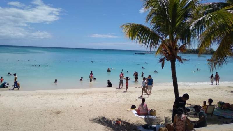 Pereybere beach is a popular draw for locals and tourists