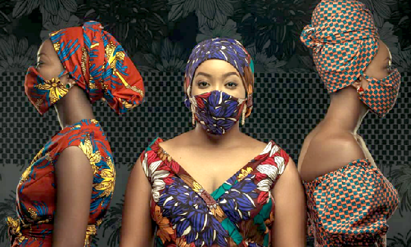  Ladies making a fashion statement with their nose mask