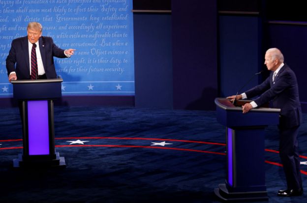 What you missed - the best bits from Trump and Biden's final debate
