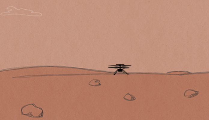 Students can create an Ingenuity helicopter video game with NASA's new learning guide. (Image credit: NASA JPL)