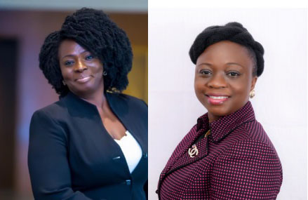 Mrs. Aba Lokko (left) and Prof. (Mrs.) Abigail Opoku Mensah 
