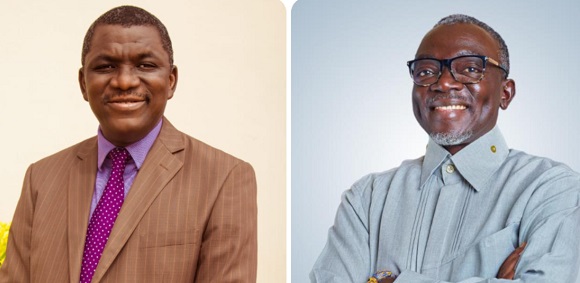 Chief Executive Officer of IoD-Gh, Mr Fred Aryeetey (left) and Prof Douglas Boateng.