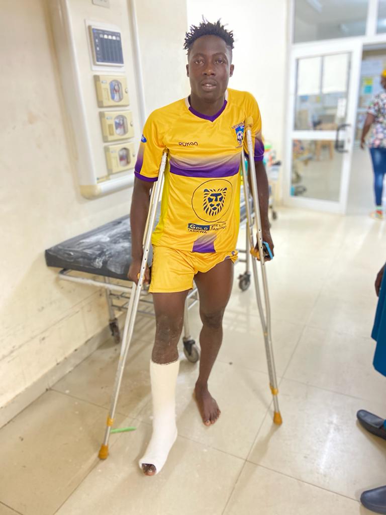 Medeama's Justice Blay suffers broken leg