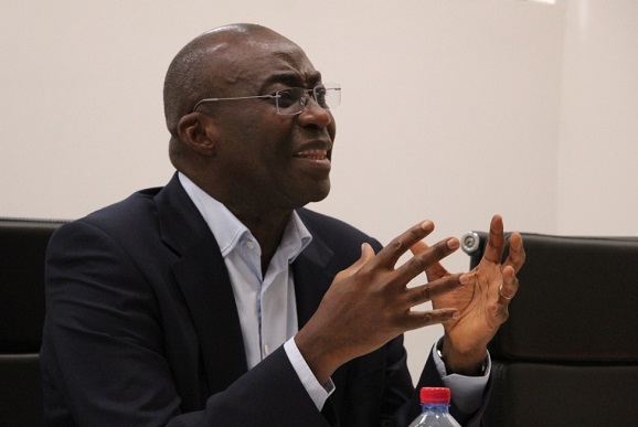 Mr. Michael Ansah, CEO of GIADEC addressing participants at the workshop