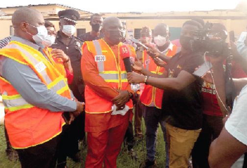 Eastern Regional Minister visits Oda -To assess extent of destruction